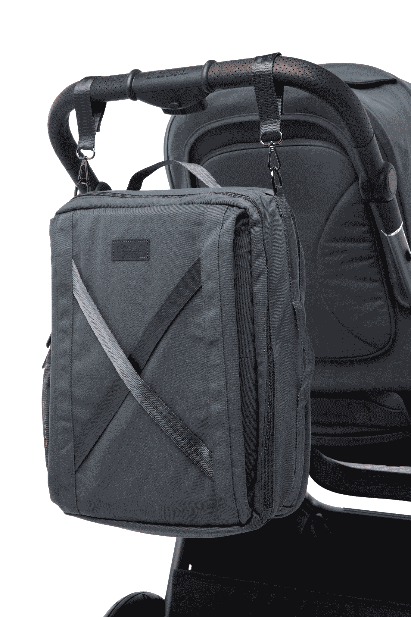 Mast M.5x Kinderwagen Volcanic Ash (Ausstellungsstück) + Cross X Backpack Wickelrucksack – Bild 10
